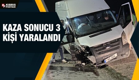 Lefkoşa Sanayi Bölgesi'nde kaza: 3 kişi yaralandı!