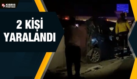 Lefkoşa Çevre Yolu’nda kaza: 2 kişi yaralandı
