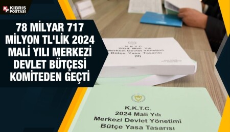 2024 Mali Yılı Merkezi Devlet Bütçesi Yasa Tasarısı komiteden geçti