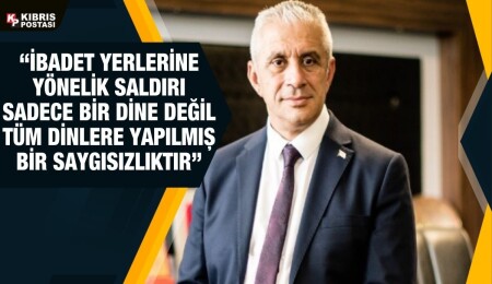 Taçoy, Limasol’daki İbrahimağa Köprülü Camisi’ne saldırıyı kınadı