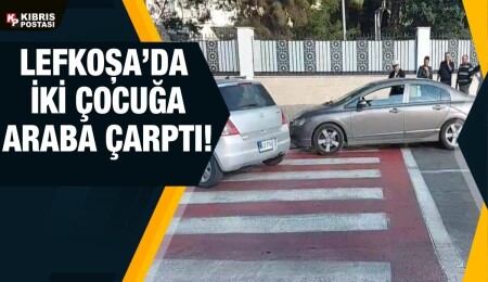 Lefkoşa’da trafik kazası: 13 yaşındaki iki çocuk yaralandı