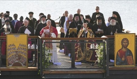 Vatikan Devlet Başkanı Papa 14. Leo, İznik'te düzenlenen ayine katıldı