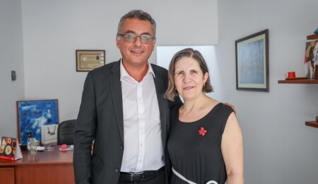 Erhürman, Siber ile görüştü: Geçmişten geleceğe pek çok konu konuştuk