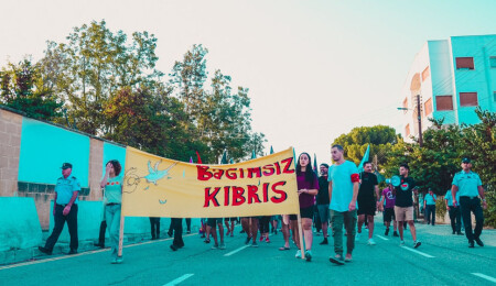 "Bağımsız Kıbrıs” temalı eylem yapıldı