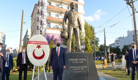 Ersin Tatar: “Cengiz Topel halkımızın yüreğinde yaşıyor”