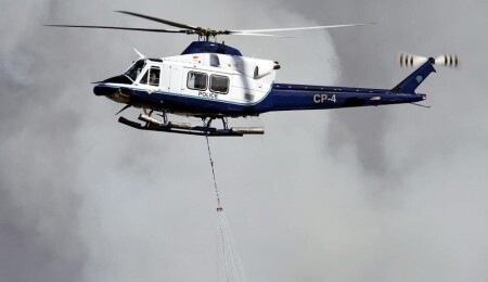 Güney Kıbrıs'ta Ürdün'e ait helikopter, yangına müdahale ederken zarar gördü