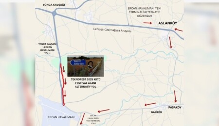 TEKNOFEST 2025 KKTC için alternatif güzergah oluşturuldu