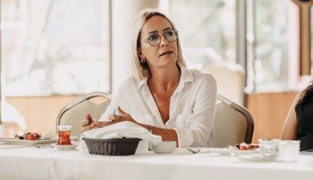 Journalist Ayşemden Akın who received death threats and police at loggerheads over protection