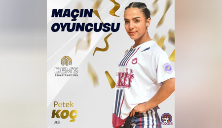 Dem's Construction maçın oyuncusu Petek Koç seçildi