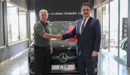 CTP Piyangosu’nun talihlisi Mercedes aracı teslim aldı