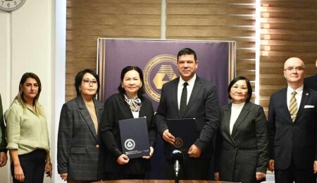 DAÜ ve Kırgız Devlet Üniversitesi arasında iş birliği protokolü imzalandı