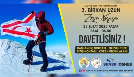 3. Birkan Uzun Zirve Koşusu 23 Şubat’ta gerçekleştirilecek