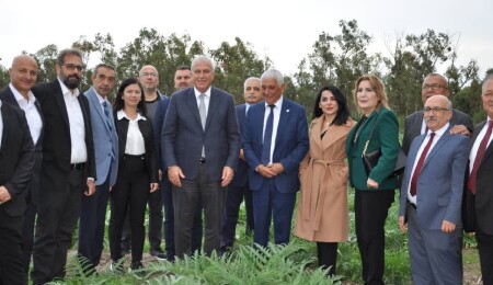Efeler Belediyesi “Efeler’den Güzelyurt’a Uzanan Enginarın Yolcuğu” projesi için KKTC’ye geldi