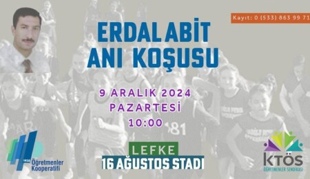 Erdal Abit Anı Koşusu bugün Lefke'de düzenleniyor