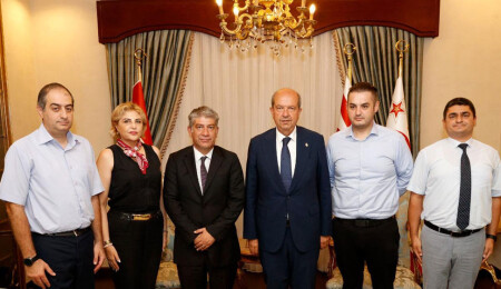 Ersin Tatar, Kişisel Verileri Koruma Kurulu Başkanı Kaan Kutlay ve beraberindeki heyeti kabul etti