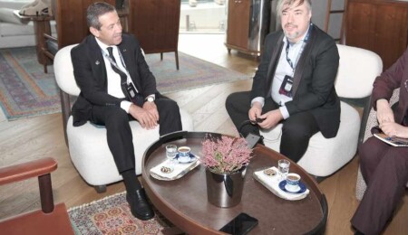 Tahsin Ertuğruloğlu, yabancı basına demeç verdi