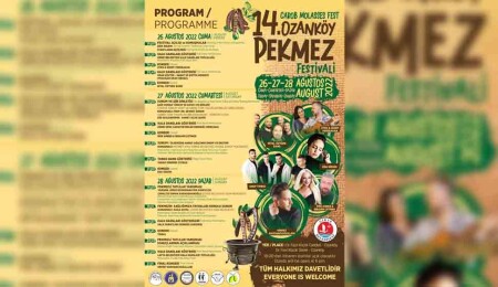 14. Ozanköy Pekmez Festivali 26-28 Ağustos’ta düzenlenecek