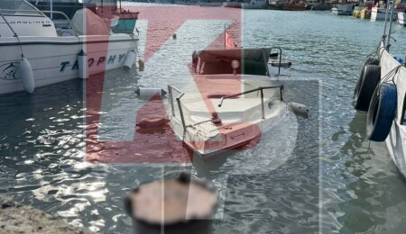 Yedidalga’da fırtına nedeniyle fiber tekne battı