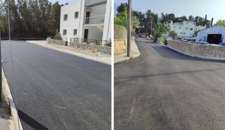 Murat Şenkul: Mavi Plaj Sokak ve Harup Sokağı'nın yeni asfalt dökümü tamamlandı
