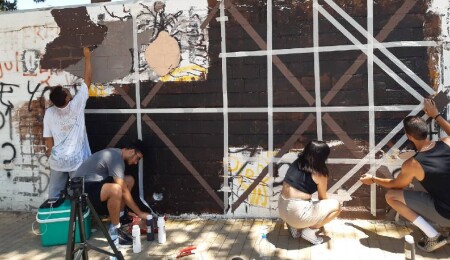 Grafiti ve resim yarışması gençlerin katılımıyla başladı