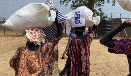 AFAD'dan Güney Sudanlı sel ve çatışma mağdurlarına yardım