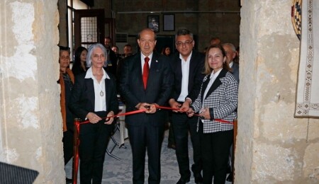 Cumhurbaşkanı Ersin Tatar, “Lefkara Nakışının Dansı” sergisinin açılış törenine katıldı