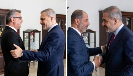 Fidan, Erhürman ve Özersay ile görüştü: İki fotoğraftaki beden diline dikkat!