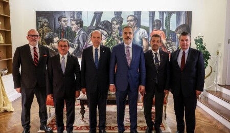 Ersin Tatar, Hakan Fidan ve Tahsin Ertuğruloğlu bir araya geldi