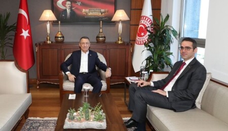 Fuat Oktay, Yasin Ekrem Serim’e başarılar diledi