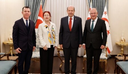 Cumhurbaşkanı Ersin Tatar, Çorlu Müzik Derneği Başkanı Kaya’yı kabul etti