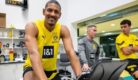 Altı aydır kötü huylu bir testis tümörü tedavisi gören Sebastien Haller, antrenmanlara başladı