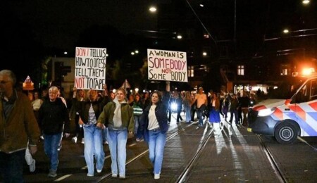 Hollanda'da "kadınlar için güvenli sokaklar" eylemi