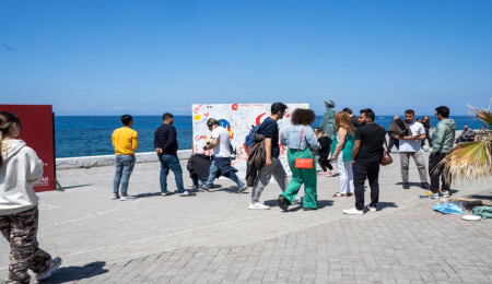ARUCAD Dünya Sanat Günü için Girne Limanındaydı