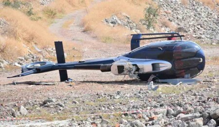 İzmir'de helikopter kazası: 2 kişi yaralandı