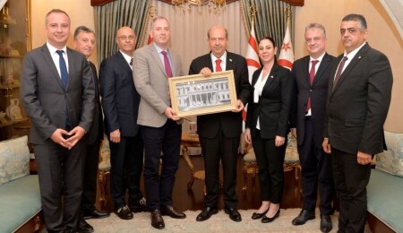 Cumhurbaşkanı Ersin Tatar, İstanbul Teknik Üniversitesi KKTC Rektörü Prof. Dr. Dal'ı kabul etti
