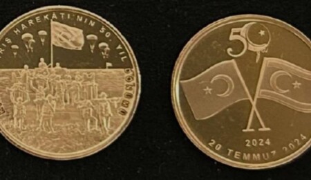 Kıbrıs Barış Harekatının 50’nci Yılı altın madalyonları satışa sunuldu