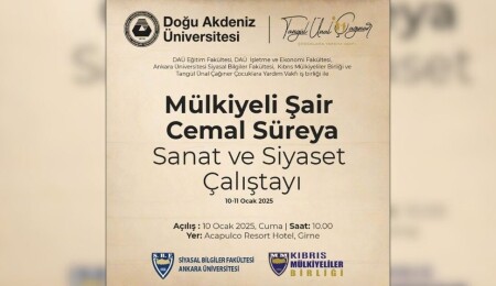 DAÜ ve Ankara Üniversitesi iş birliğiyle "Mülkiyeli Şair Cemal Süreya” sanat ve siyaset çalıştayı cuma günü başlıyor