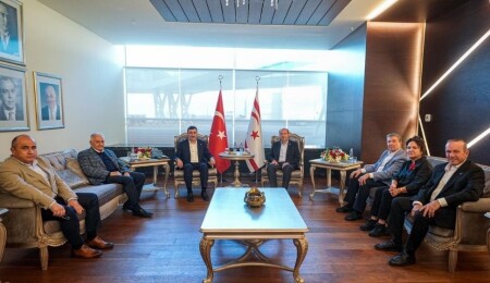 Türkiye Cumhurbaşkanı Yardımcısı Yılmaz, KKTC’den ayrıldı