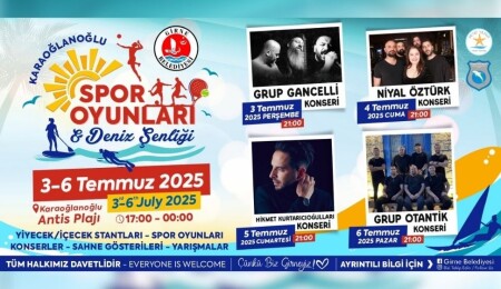 Karaoğlanoğlu’nda Spor Oyunları ve Deniz Şenliği düzenleniyor: Spor ve eğlence dolu dört gün