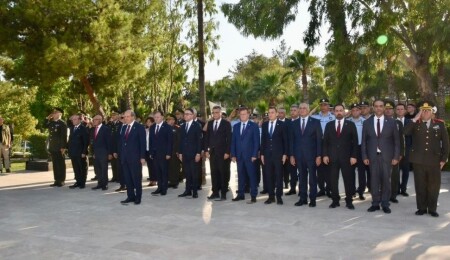 20 Temmuz Barış ve Özgürlük Bayramı’nın 51’inci yıl dönümü kapsamında Boğaz Şehitliği'nde tören düzenlendi