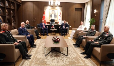 Öztürkler, Türkiye Milli Savunma Bakanı Güler ve TSK komuta kademesini kabul etti