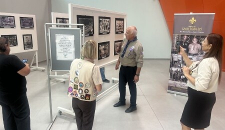 Ercan Havalimanı’nda “İzciliğin İzi” sergisi açıldı