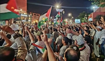 Fas’ta Gazze için Sumud Filosu’na destek gösterileri