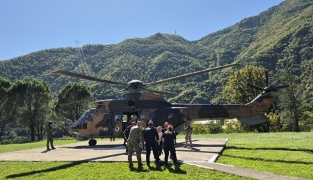 Artvin’de sel ve heyelan sonrası Camili Havzası’ndaki turistler helikopterle tahliye edildi