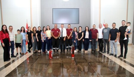 Cumhuriyet Meclisi personeline yangın ve acil durum eğitimi