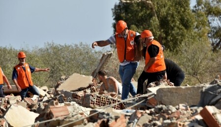 Sivil Savunma, İskele’de deprem tatbikatı gerçekleştirdi