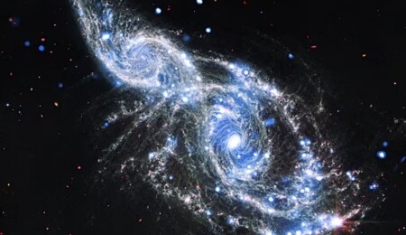 Webb Teleskobu'ndan "galaksilerin kozmik dansını" gösteren çarpıcı görüntü