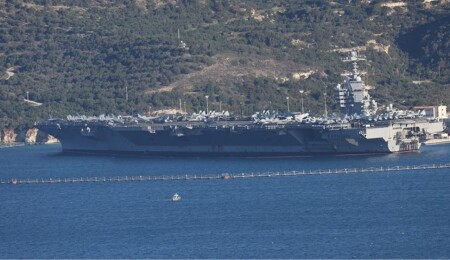 USS Gerald R. Ford, Girit’ten ayrılarak Doğu Akdeniz’e yöneldi