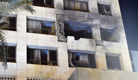 İsrail'in Beyrut'ta bir otele düzenlediği saldırıda 4 kişi öldü, 10 kişi yaralandı