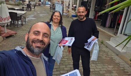 Halkın Partisi İlçelerde broşür dağıttı: Doğruları söylemeye devam edeceğiz